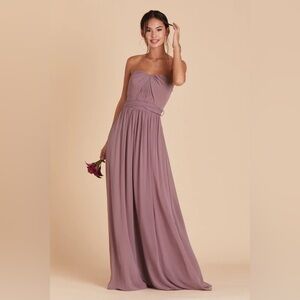 NWT Birdy Grey Grace Convertible Dress in Chiffon Dark Mauve